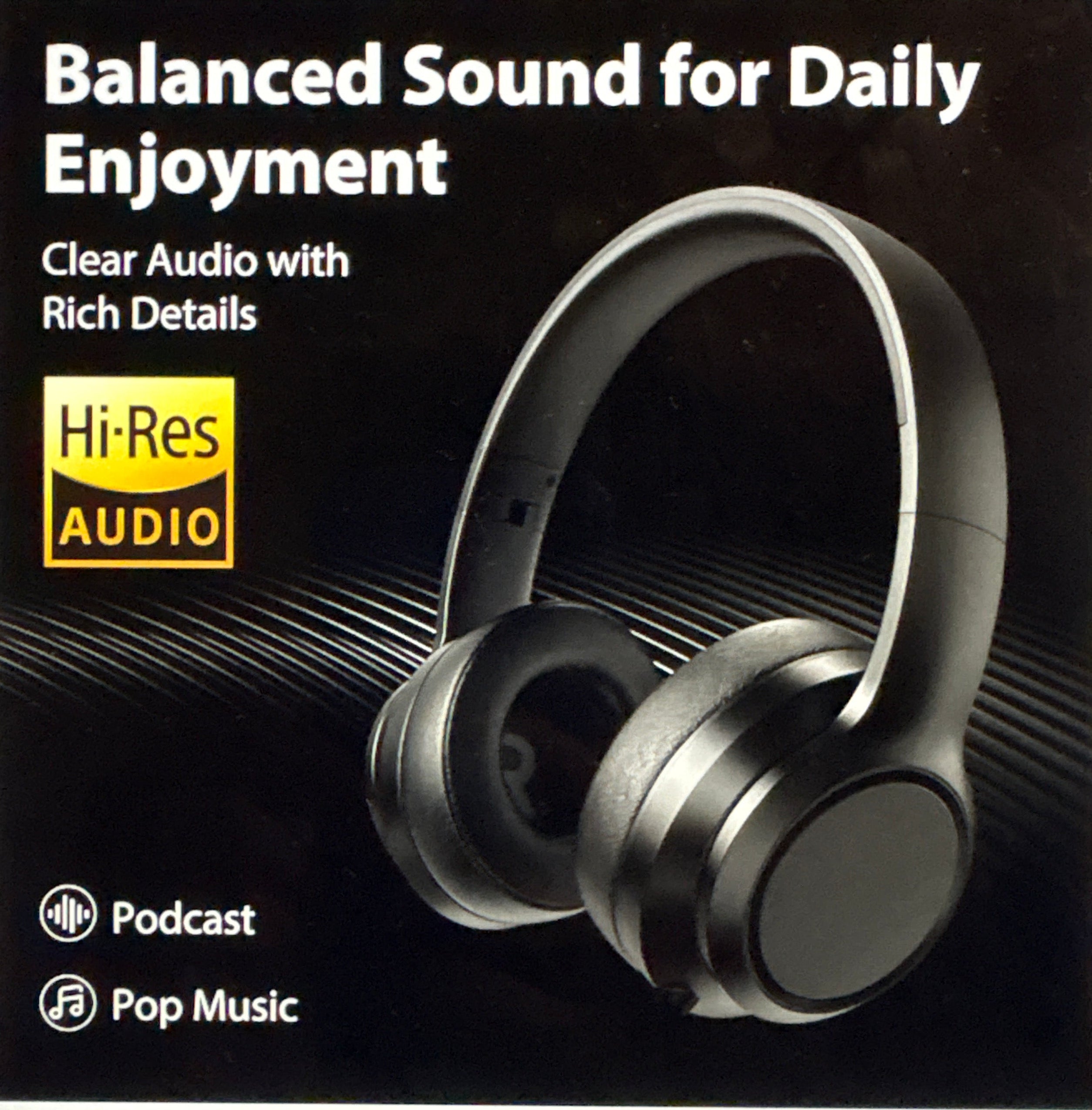 Blue bark Noise cancelling headphones Bluetooth headphones compatible for Android and iOS