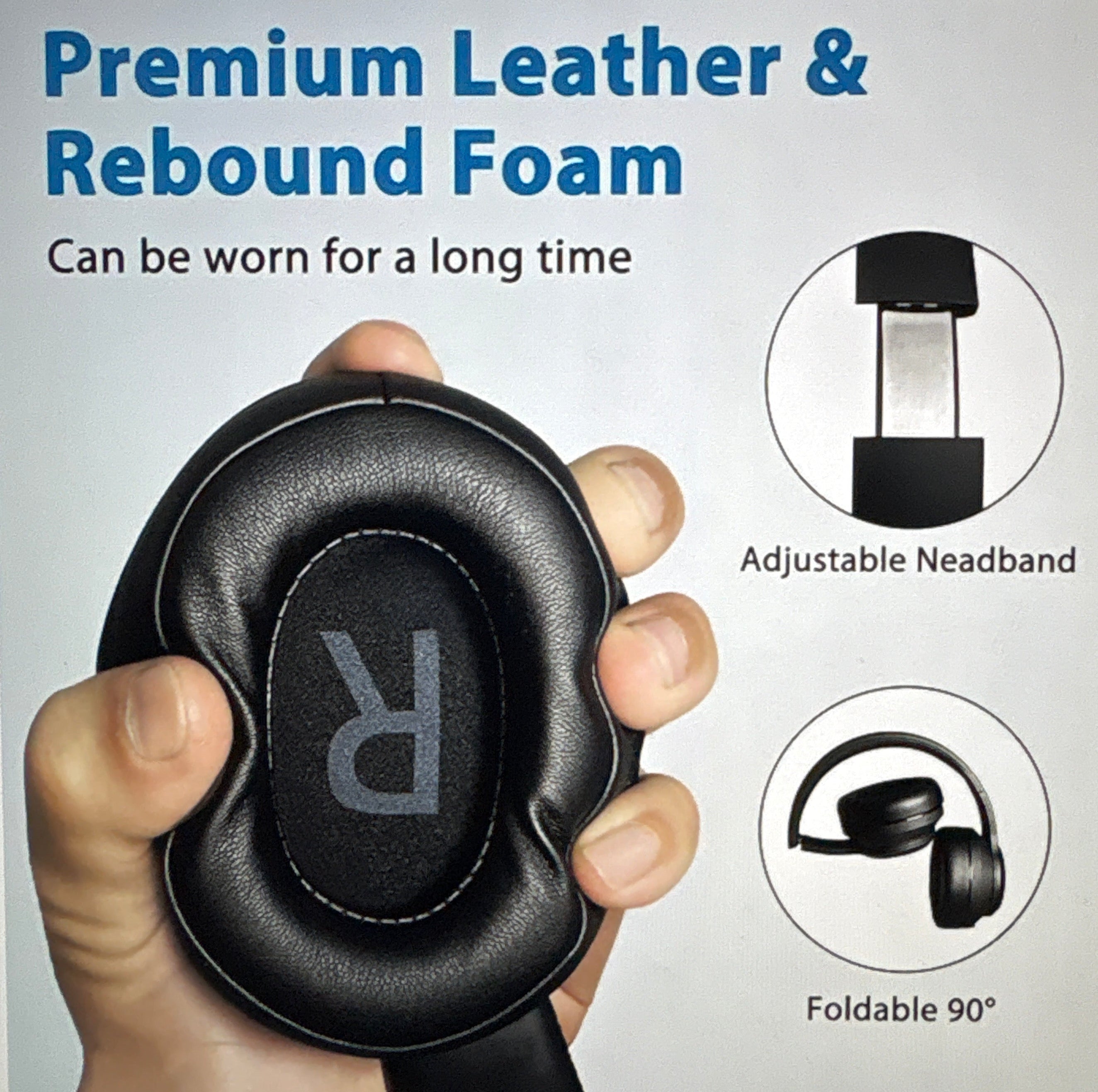 Blue bark Noise cancelling headphones Bluetooth headphones compatible for Android and iOS